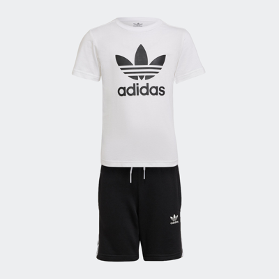 Shop Adidas Originals Kids' Adidas Adicolor Shorts And Tee Set In Red