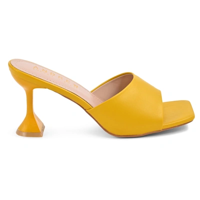 Shop Andrew By Andrew Stevens Freya Mustard In Yellow