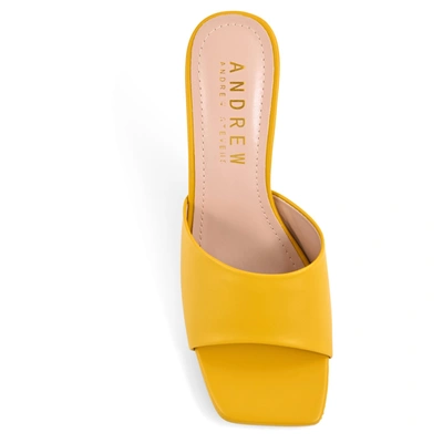 Shop Andrew By Andrew Stevens Freya Mustard In Yellow
