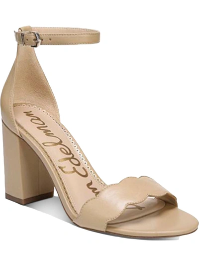 Shop Sam Edelman Odila Womens Scalloped Heel Sandals In Multi