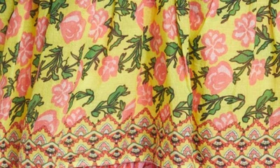 Alice And Olivia Imogene Mixed Print Tiered Ruffle Cotton Maxi Dress In Meadow Magic