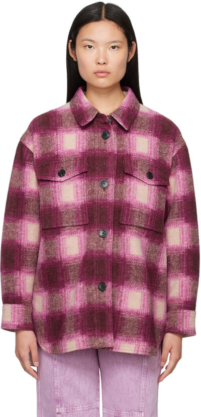 Shop Isabel Marant Étoile Pink Harveli Jacket In 40fa Fuchsia