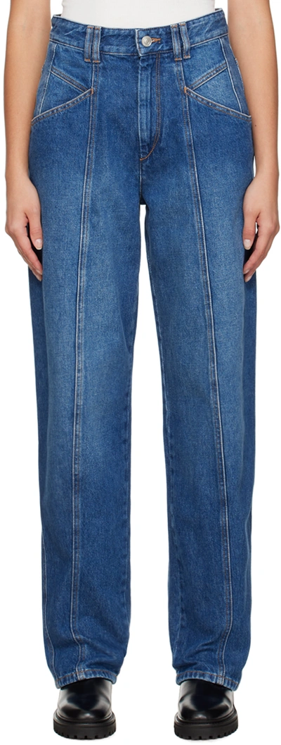Shop Isabel Marant Blue Vetan Jeans In 30bu Blue