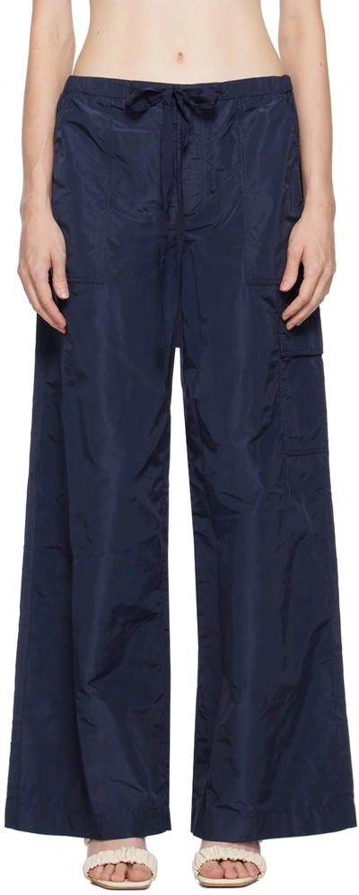 Shop Staud Navy Camila Lounge Pants