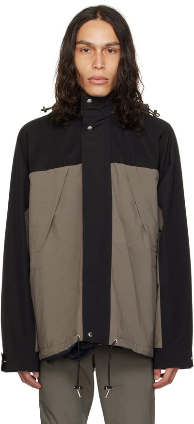 Shop Sacai Taupe Matte Reversible Jacket In 550 Taupe