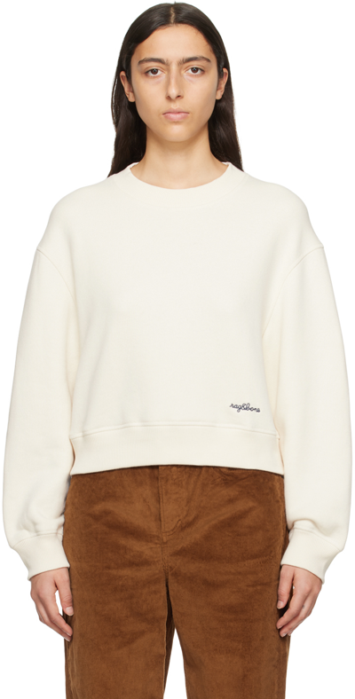 Shop Rag & Bone Off-white Vintage Sweatshirt In Offwht