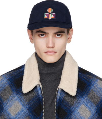 Isabel Marant Cappello Da Baseball Tedji In Cotone Blu Notte Uomo In 30fn Faded Night