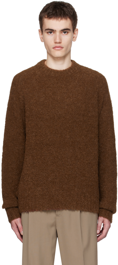 Shop Berner Kuhl Brown Crewneck Sweater In 067 Rock