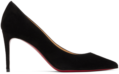 Shop Christian Louboutin Black Kate 85 Heels In Bk01 Black