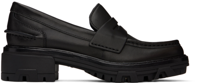 Rag & Bone Black Shiloh Loafers In Blk