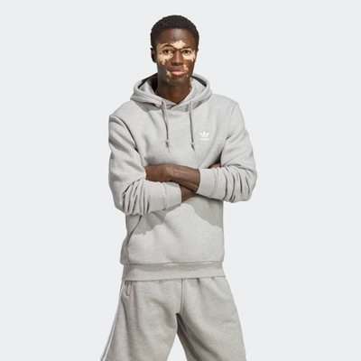 Adidas Originals Gray Adicolor Essentials Trefoil Hoodie In Medium Grey  Heather | ModeSens
