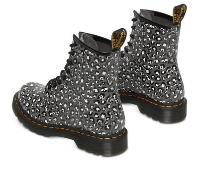 Shop Dr. Martens' 1460 Gunmetal Loud Leopard Smooth In Multi