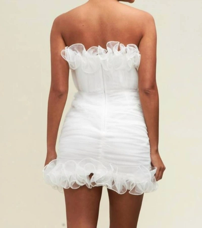 Shop Luxxel Strapless Mini Dress In White