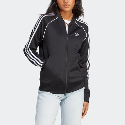 Shop Adidas Originals Women's Adidas Adicolor Classics Sst Track Jacket In Black
