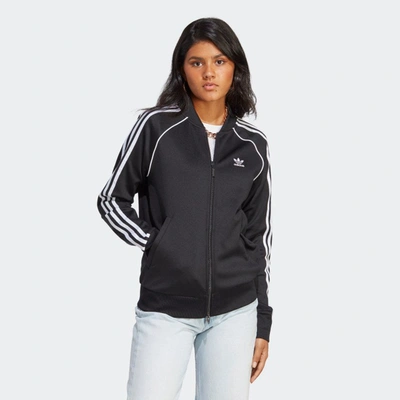 Shop Adidas Originals Women's Adidas Adicolor Classics Sst Track Jacket In Black