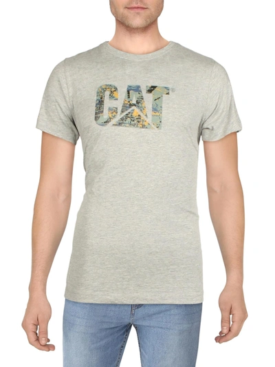 Shop Caterpillar Mens Logo Graphic T-shirt In Multi