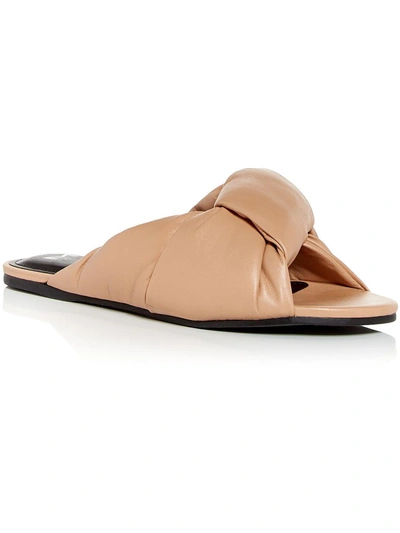 Shop Marc Fisher Olgalia Womens Dressy Slip On Slide Sandals In Beige