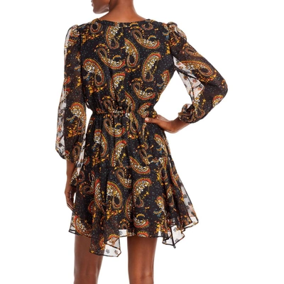 Shop Sam Edelman Womens V-neck Short Mini Dress In Multi