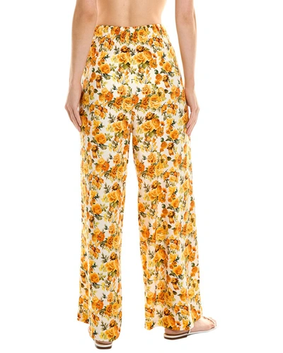 Shop Onia Air Linen-blend Pant In Yellow