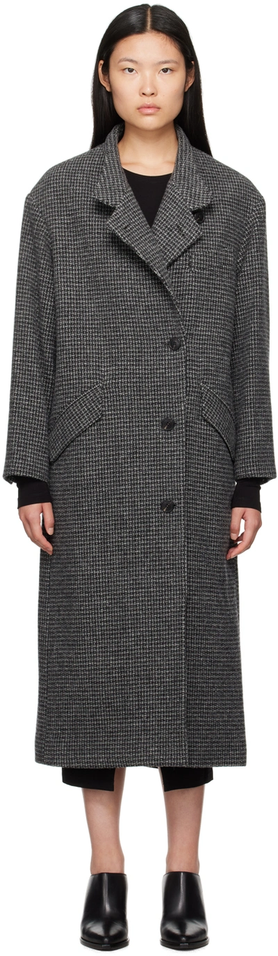 Shop Isabel Marant Étoile Gray Sabine Coat In 02gy Grey