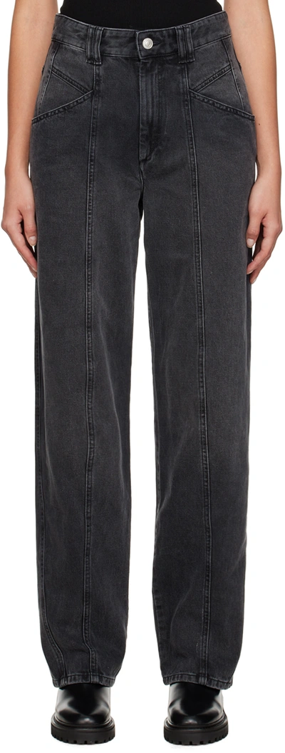 Shop Isabel Marant Black Vetan Jeans In 02fk Faded Black