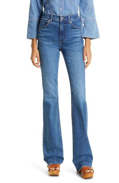Veronica Beard Leena High-rise Bootcut Jeans In Serendipity