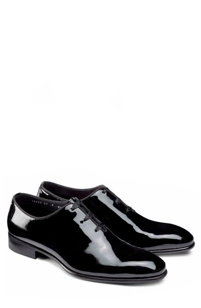 Shop Santoni Padova Oxford In Black-n01