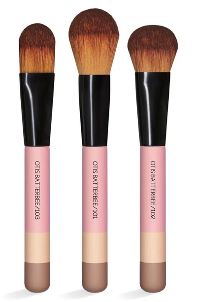 Shop Otis Batterbee Face Makeup Brush Set In Pink