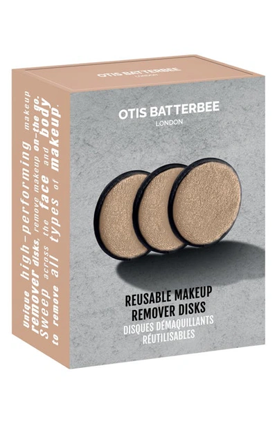 Shop Otis Batterbee Set Of 3 Makeup Remover Disks In Beige