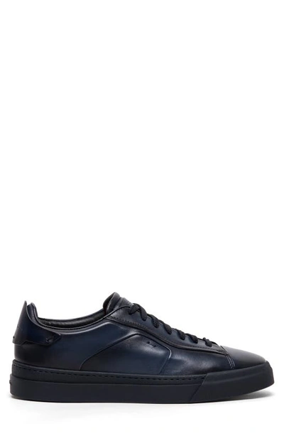 Shop Santoni Fighter Sneaker In Blue-u60