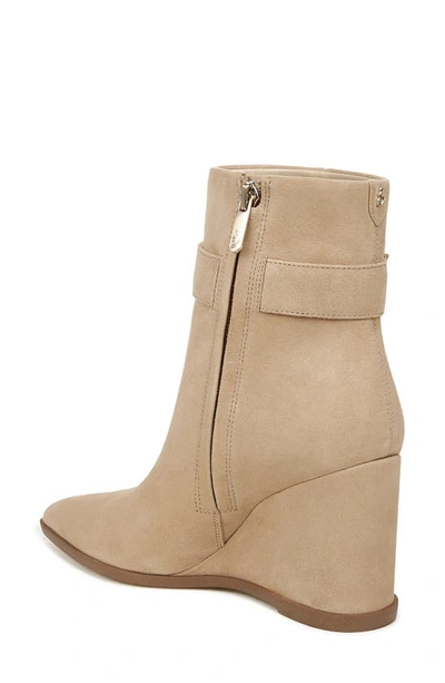 Shop Sam Edelman Weslie Pointed Toe Wedge Bootie In Light Golden Caramel