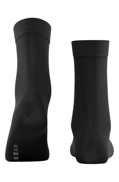 Shop Falke Cotton Touch Socks In Black