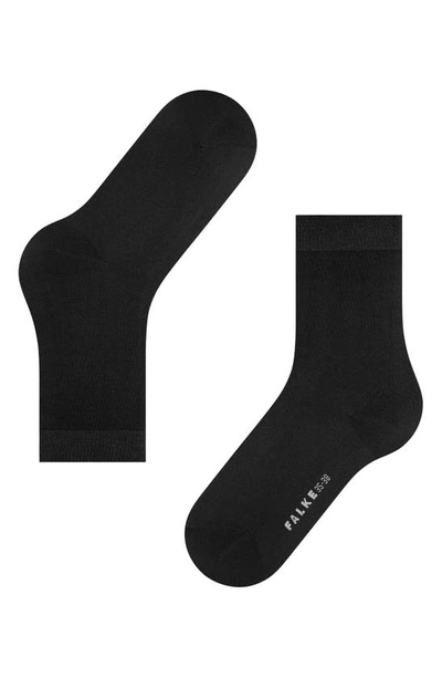 Shop Falke Cotton Touch Socks In Black