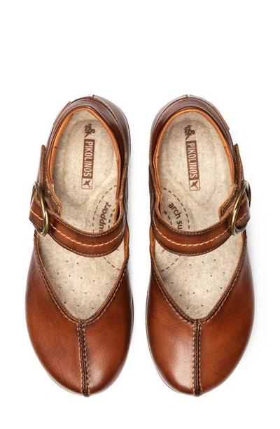 Pikolinos Granada Water Resistant Mary Jane In Cuero