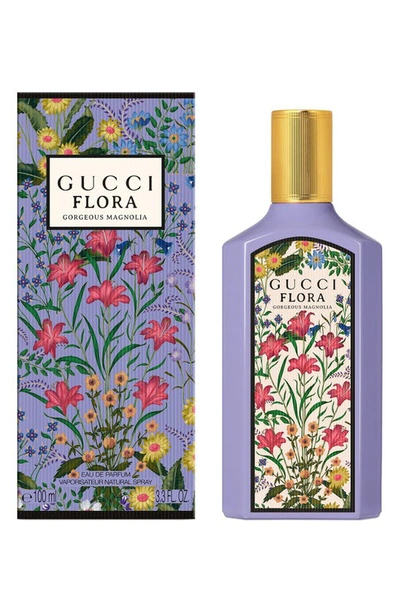 Gucci Flora Gorgeous Magnolia Eau De Parfum Travel Spray 0.33 oz / 10 ml Eau De Parfum