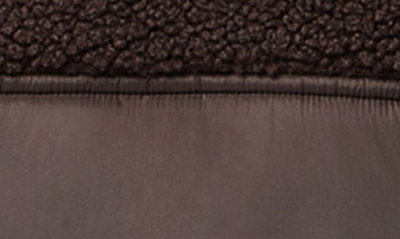 Shop Soia & Kyo Izzie Faux Shearling Detail Puffer Coat In Mushroom