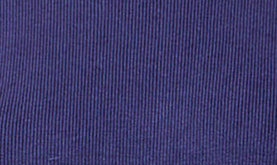 English Factory Mixed Media Eyelet Puff Sleeve Peplum Top In Navy
