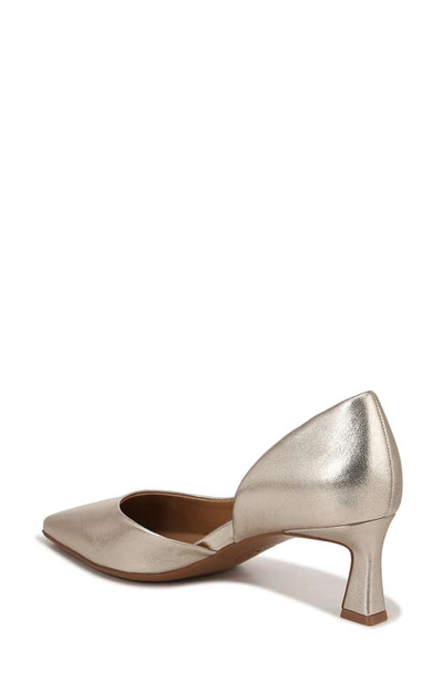 Shop Naturalizer Dalary Pointed Toe Pump In Champagne Metallic Leather