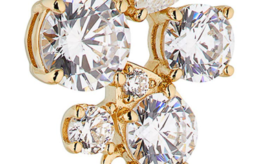 Nadri Chiara Cubic Zirconia Crustal Linear Drop Earrings In Gold