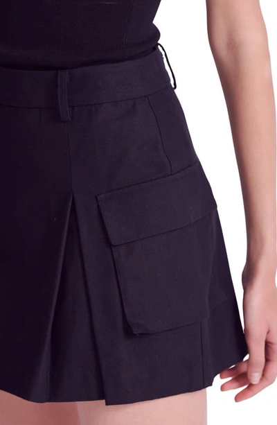 English Factory Women's Flap Pocket Mini Cargo Skort In Black