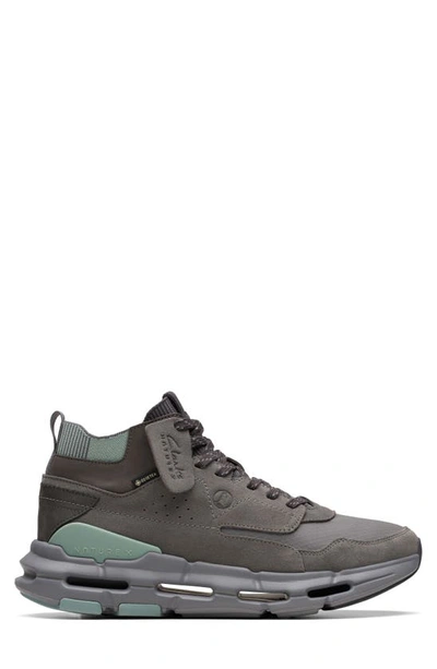 Shop Clarks Nxe Hi Gore-tex® Hiking Shoe In Grey Suede