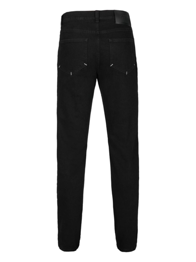 Shop Rta Logo-embroidered Slim-cut Jeans In Black
