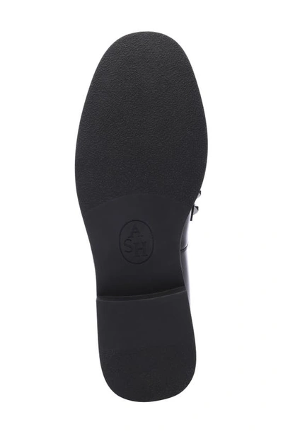 Ash Whisper Studded Round Toe Loafers In Nero