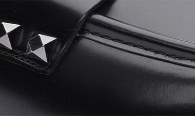 Ash Whisper Studded Round Toe Loafers In Nero