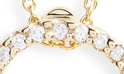 Roberto Coin Xs Diamond Pendant Necklace In Yellow Gold