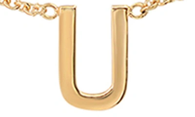 Shop Bychari Initial Pendant Necklace In 14k Yellow Gold