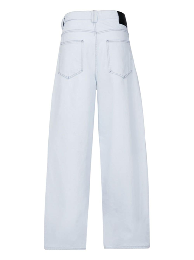 Rta Blue Wide Leg Jeans In Blue