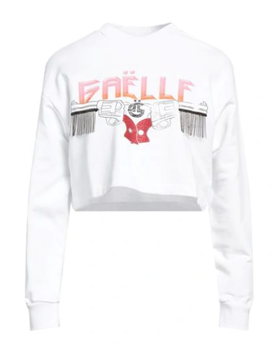 Shop Gaelle Paris Gaëlle Paris Woman Sweatshirt White Size 0 Cotton