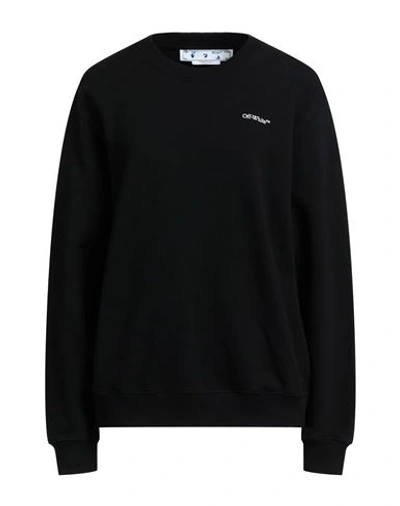 Shop Off-white Woman Sweatshirt Black Size S Cotton, Elastane, Polyester, Other Fibres
