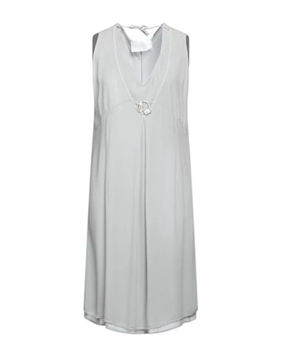 Shop Elisa Cavaletti By Daniela Dallavalle Woman Mini Dress Light Grey Size 14 Viscose